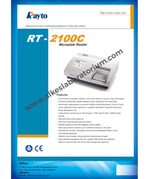 Rayto RT2100C Microplate Reader Alkeslaboratorium